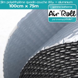 Rouleau de film bulle d'air ISOTHERME 100cm x 75m