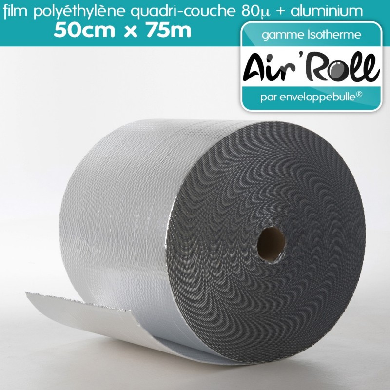 1 Rouleau de film bulle d'air RECYCLE largeur 100 cm x longueur 50