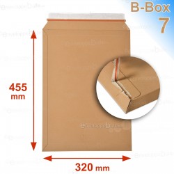 Enveloppe carton B-Box 7 MARRON format 320x455 mm 