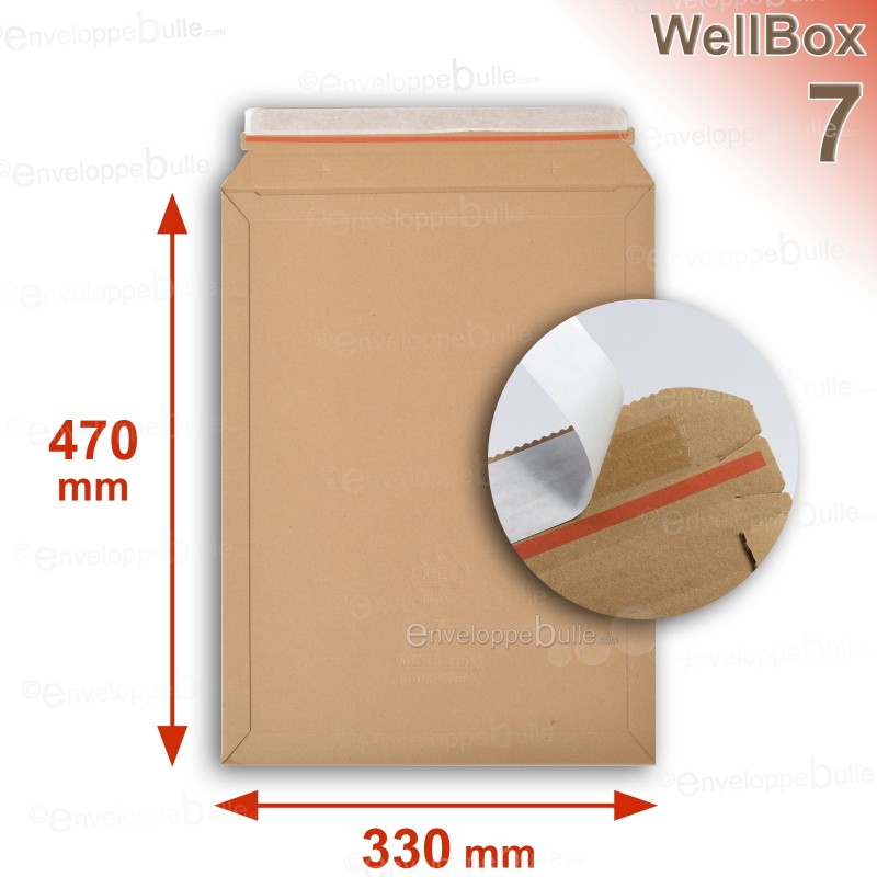 Enveloppe carton WellBox 7 format 330x470 mm