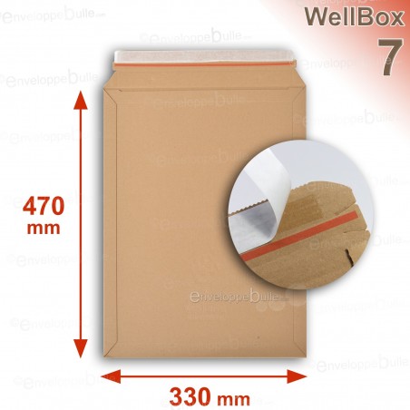 Enveloppe carton WellBox 7 format 330x470 mm 