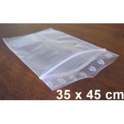 Sachets plastiques ZIP 350x450 mm