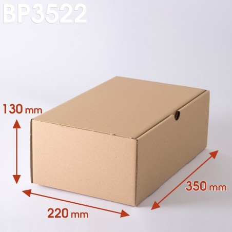 Boîte postale brune 350x220x130 mm 