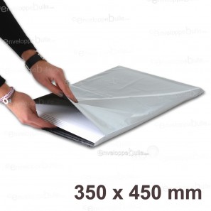 Enveloppes plastiques blanches opaques 350x450 mm
