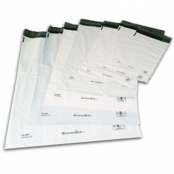 Enveloppes plastiques blanches opaques 175x255 mm