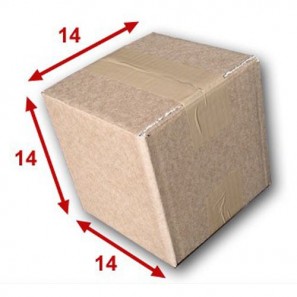 Boîte carton (N°1A) format 140x140x140 mm 