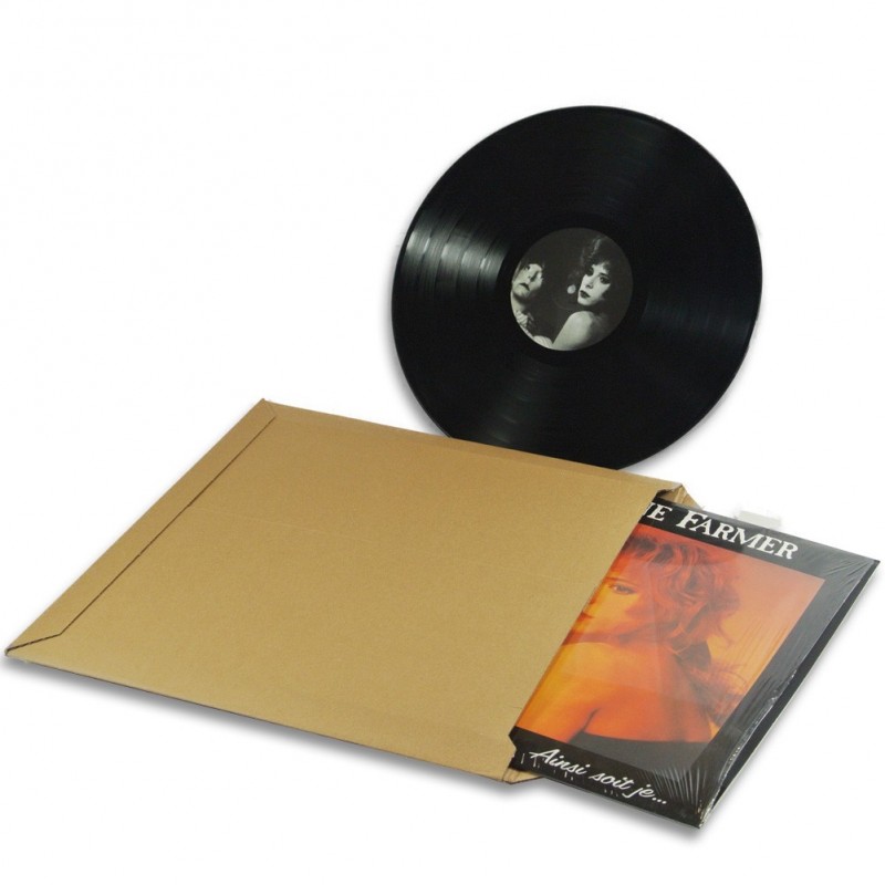 Pochette papier plastifié pour disque vinyle 33T - Fournitures CDI