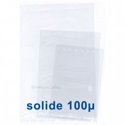 Sachets plastiques SANS fermeture 250x400mm épaisseur solide 100µ