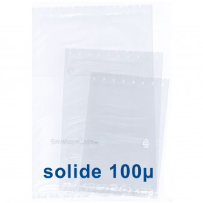 Sachets plastiques SANS fermeture 300x500mm épaisseur solide 100µ