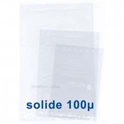 Sachets plastiques SANS fermeture 400x600mm épaisseur solide 100µ
