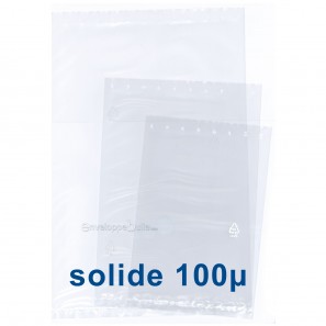Sachets plastiques SANS fermeture 400x600mm épaisseur solide 100µ