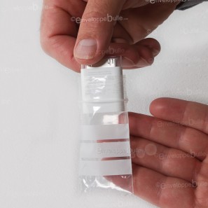 Sachets plastiques à fermeture ZIP 40x60mm  + 3 bandes blanches