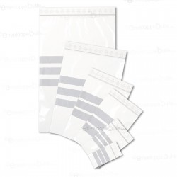 Sachets plastiques à fermeture ZIP 40x60mm  + 3 bandes blanches