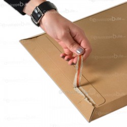 Enveloppe carton B-Box 4 MARRON format 250x353 mm 