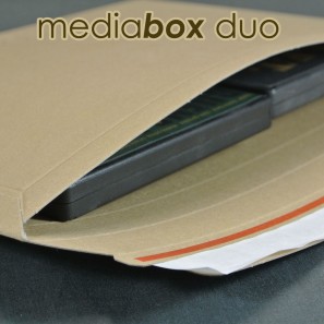 Enveloppe carton MEDIA-BOX DUO pour 2 DVD / BLURAY