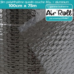 Rouleau de film bulle d'air ISOTHERME 100cm x 75m