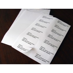 Planches A4 de 14 étiquettes autocollantes 10,5 x 4,25 cm