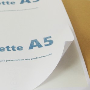 Planches A4 de 2 étiquettes autocollantes A5 format 199,6 x 143,5 mm