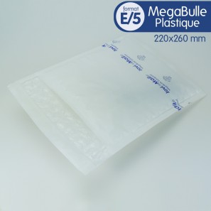 Enveloppes MEGABULLE plastiques E/5 format 220x260 mm