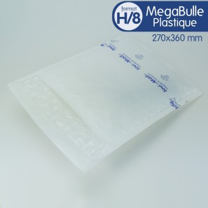 Enveloppes MEGABULLE plastiques H/8 format 270x360 mm
