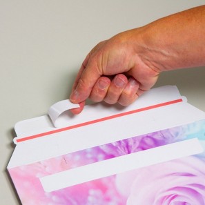 Enveloppe carton B-Box 4 imprimée ROSE format 250x353 mm 
