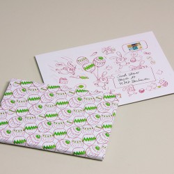 Enveloppe carton B-Box 4 imprimée PÂQUES format 250x353 mm 