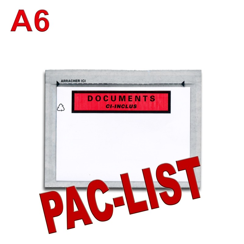 "Documents ci-inclus" PAC-LIST" A6