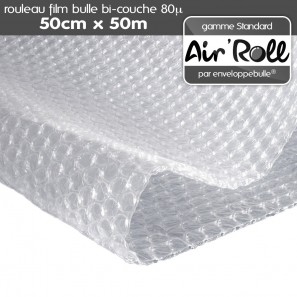 Rouleau de film bulle d'air 50cm x 50m