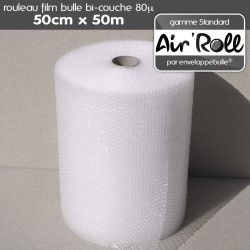 Rouleau de film bulle d'air 50cm x 50m