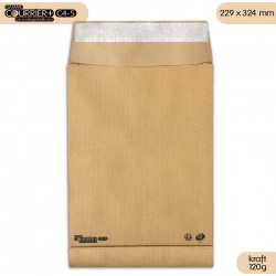 Enveloppes kraft 120g à soufflets C4 - Courrier+ C4-S