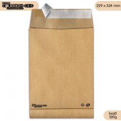 Enveloppes kraft 120g à soufflets C4 - Courrier+ C4-S