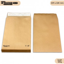 Enveloppes kraft 120g à soufflets C4 - Courrier+ C4-S