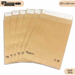 Enveloppes kraft 120g à soufflets C4 - Courrier+ C4-S