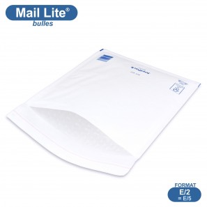 Enveloppes à bulles MAIL LITE blanches E/2 format 220x260 mm [type E/5]