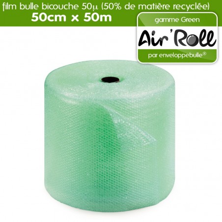 Rouleau de film Film à Bulle GREEN avec 50% de matière recycléé