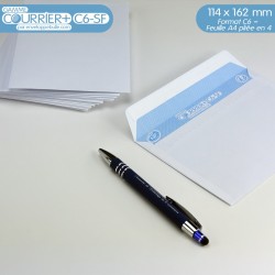 Enveloppes blanches A6 gamme Courrier+ C6-SF