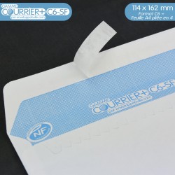 Enveloppes blanches A6 gamme Courrier+ C6-SF