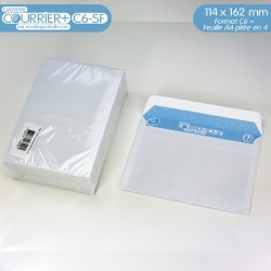 Enveloppes blanches A6 gamme Courrier+ C6-SF