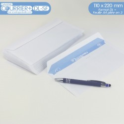 Enveloppes blanches DL gamme Courrier+ DL-SF