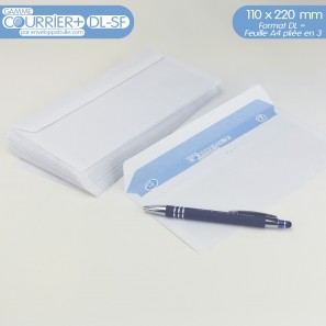 Enveloppes blanches DL gamme Courrier+ DL-SF