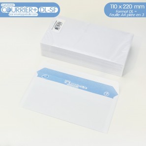 Enveloppes blanches DL gamme Courrier+ DL-SF