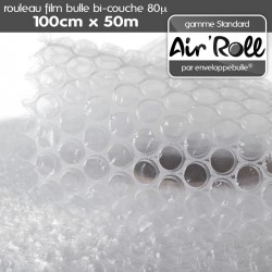 Rouleau de film bulle d'air 1m x 50m