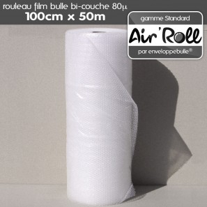 Rouleau de film bulle d'air 1m x 50m