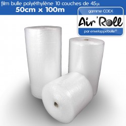 Rouleau de film bulle d'air COEX 50cm x 100m