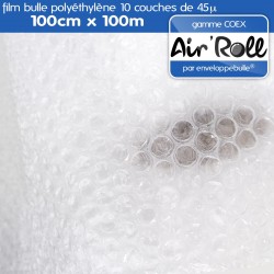 Rouleau de film bulle d'air COEX 100cm x 100m