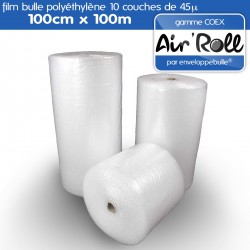 Rouleau de film bulle d'air COEX 100cm x 100m