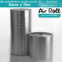 Rouleau de film bulle d'air ISOTHERME 50cm x 75m