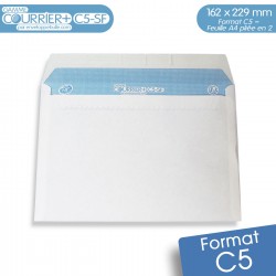 Enveloppes blanches C5 gamme Courrier+ C5-SF