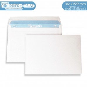 Enveloppes blanches C5 gamme Courrier+ C5-SF