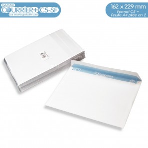 Enveloppes blanches C5 gamme Courrier+ C5-SF